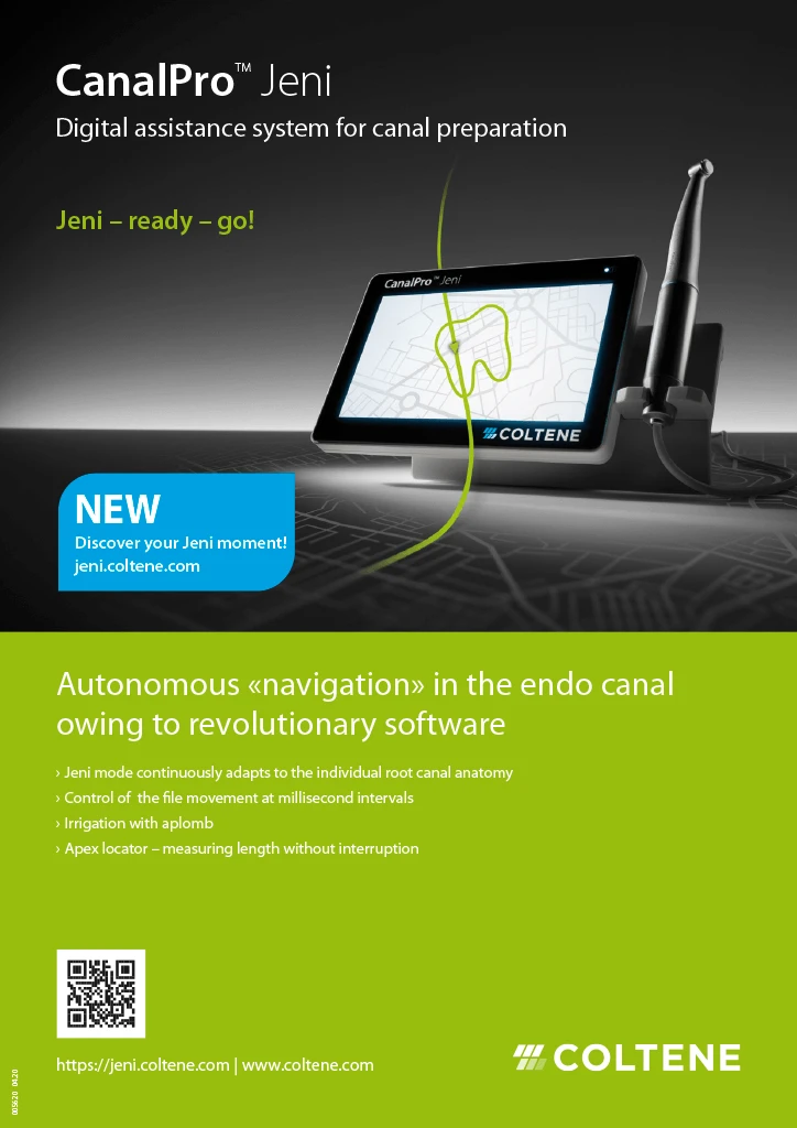 Front page of a print publication by COLTENE.