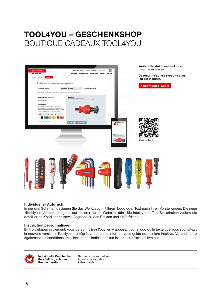 Catalog page of PB Swiss Tools with product information from the crossbase database.