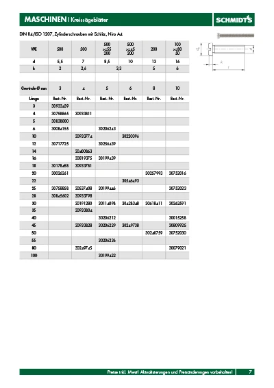 Page of the SCHMIDT'S catalog produced with crossbase.