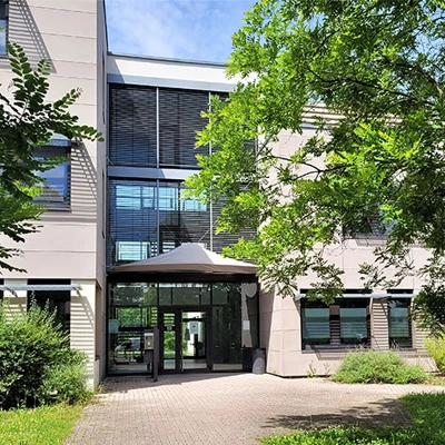 The picture shows the office building in Entzheim where crossbase SARL is located.