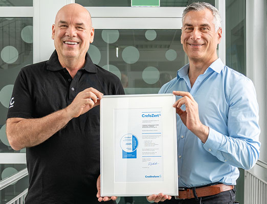 crossbase again awarded CrefoZert