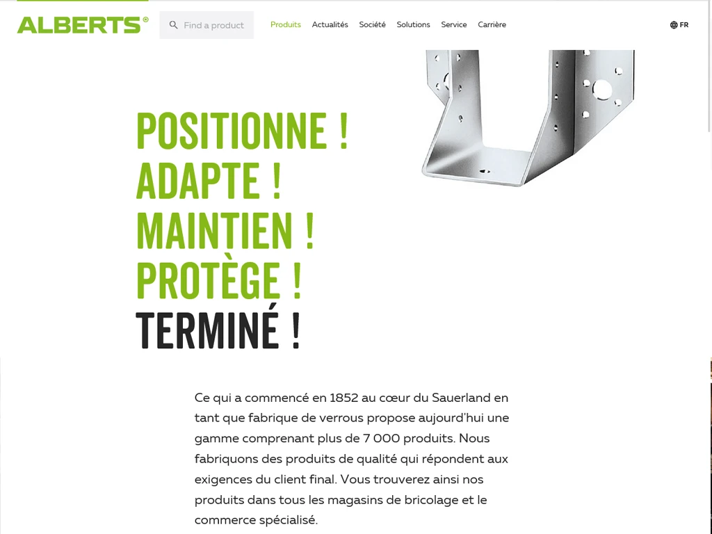 Capture d'écran du catalogue web de Gust. Alberts.