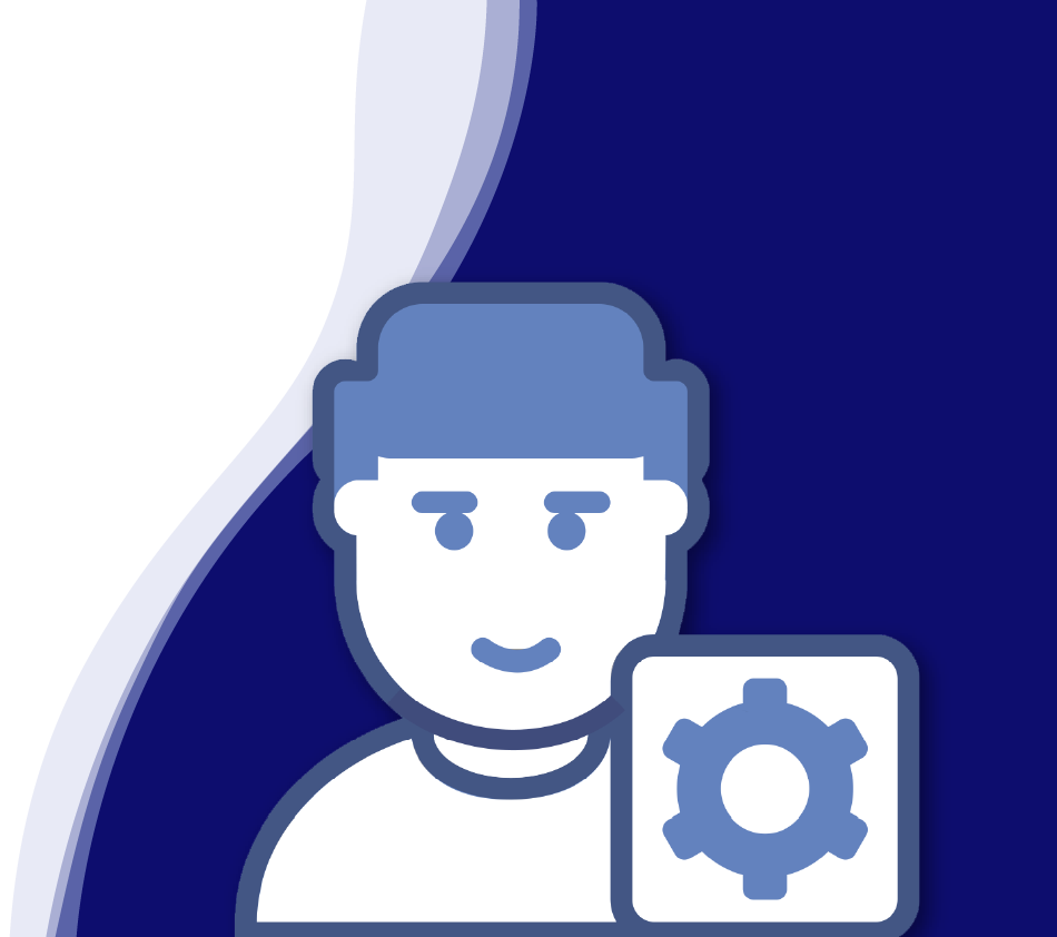 Achim Angel, directeur de KiM GmbH - Member of 4PACE, sourit aimablement à la caméra. Il a les cheveux bruns courts, une courte barbe et porte une chemise gris foncé avec un col légèrement ouvert. En arrière-plan, une forme ondulée incurvée en blanc, bleu clair et bleu foncé confère à la photo un design moderne.