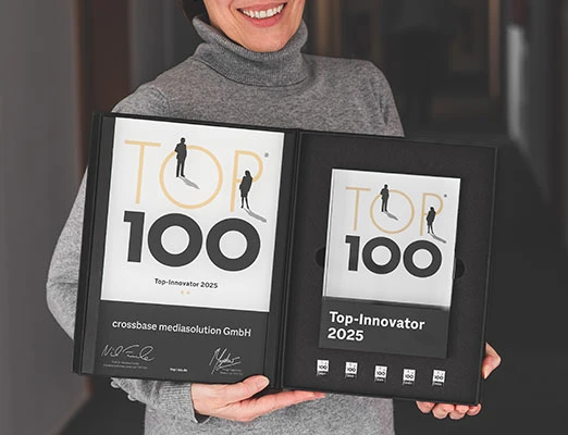 crossbase à nouveau distingué comme Top Innovator par TOP 100